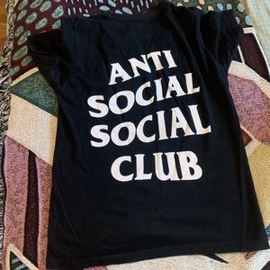 Black Small Mens Anti Social Social Club T Shirt